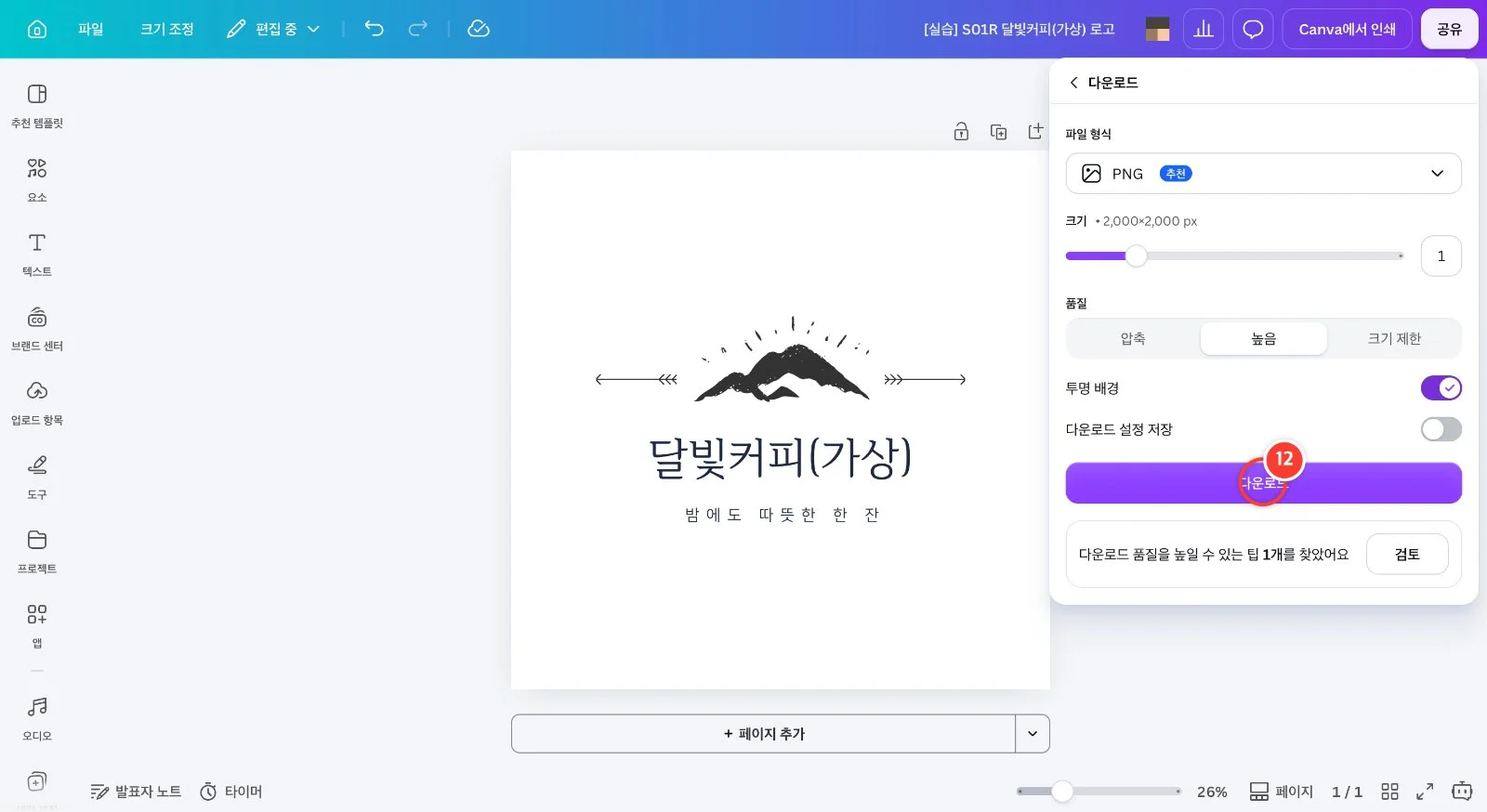 스텝 12
